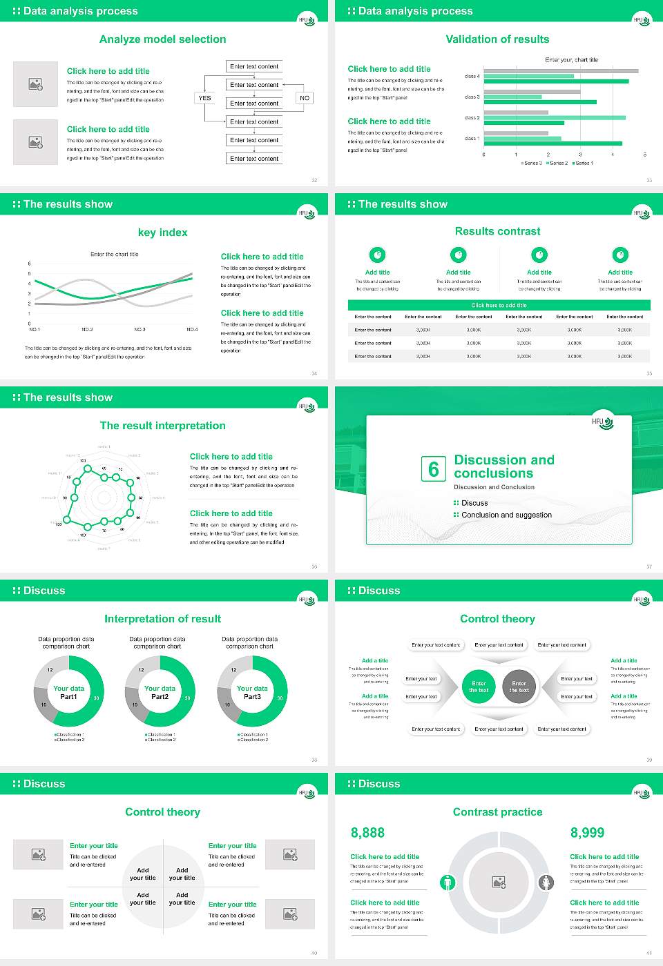 Furtwangen University Graduation Thesis Defense PPT Template16:9 ratio PPT effect preview image5