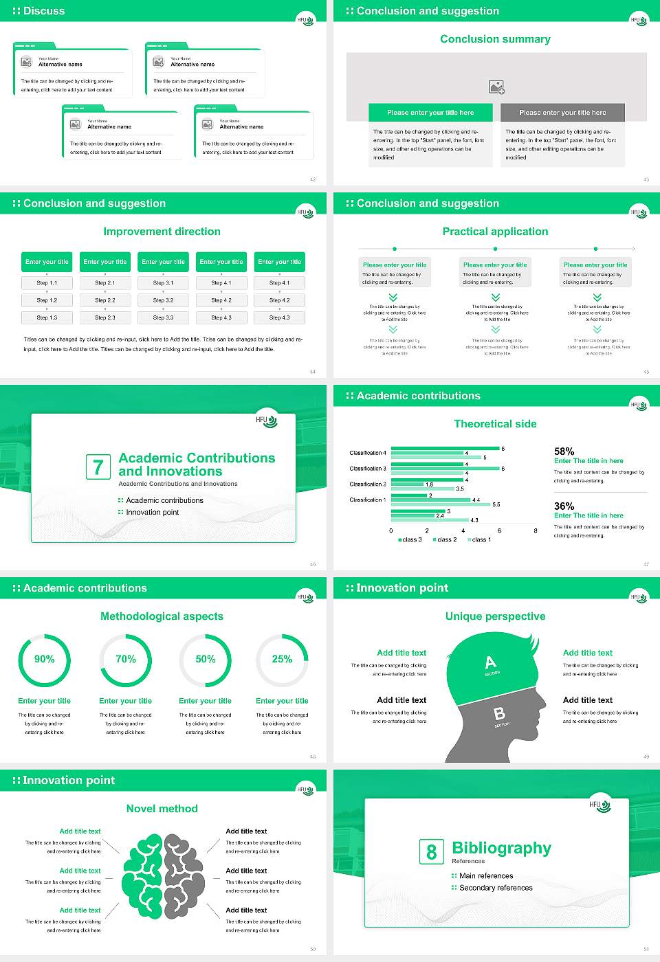 Furtwangen University Graduation Thesis Defense PPT Template16:9 ratio PPT effect preview image6