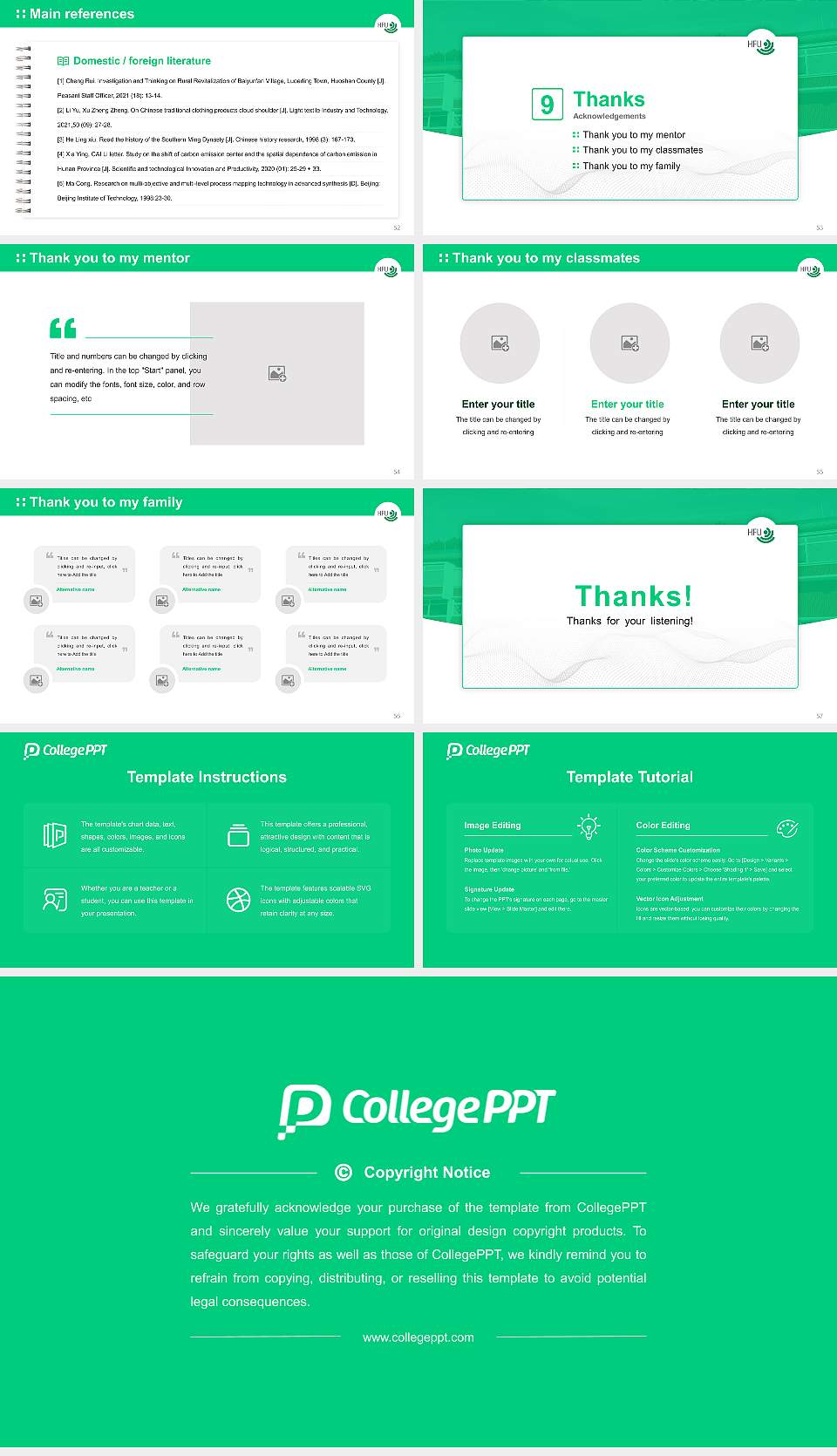 Furtwangen University Graduation Thesis Defense PPT Template16:9 ratio PPT effect preview image7