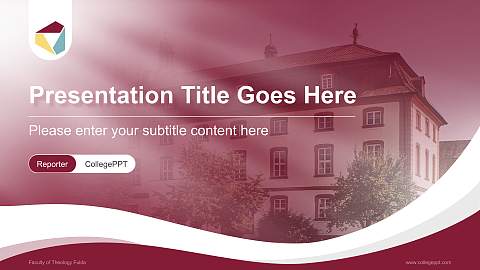 Faculty of Theology Fulda Lecture Sharing and Networking Event PPT Template