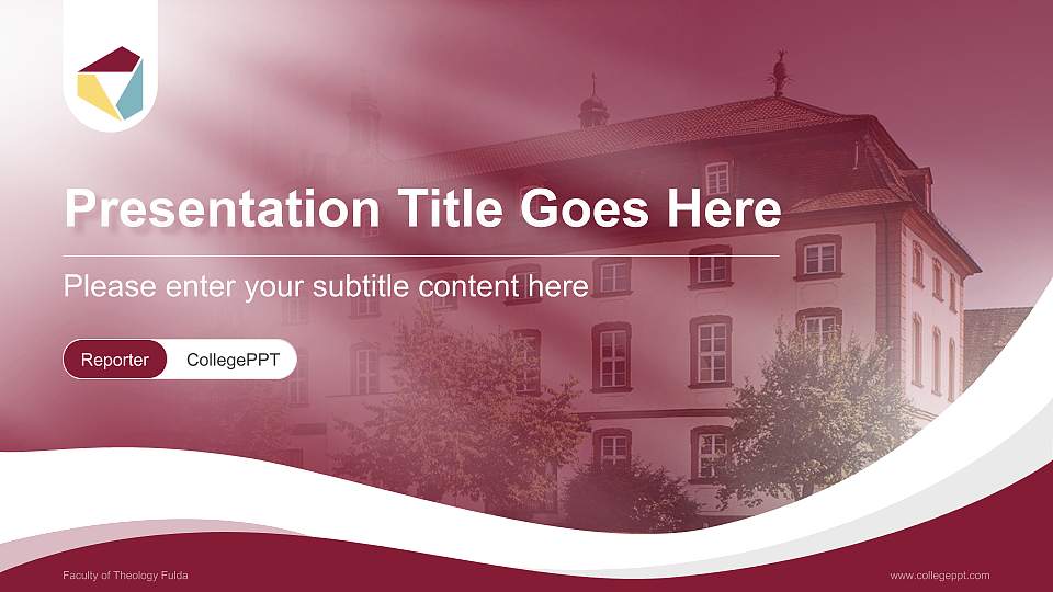 Faculty of Theology Fulda Lecture Sharing and Networking Event PPT Template16:9 ratio PPT effect preview image