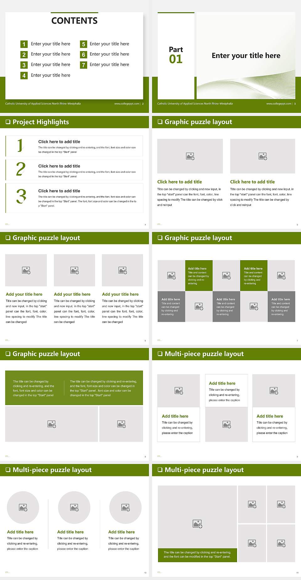 Catholic University of Applied Sciences North Rhine-Westphalia General PPT Template4:3 ratio PPT effect preview image2