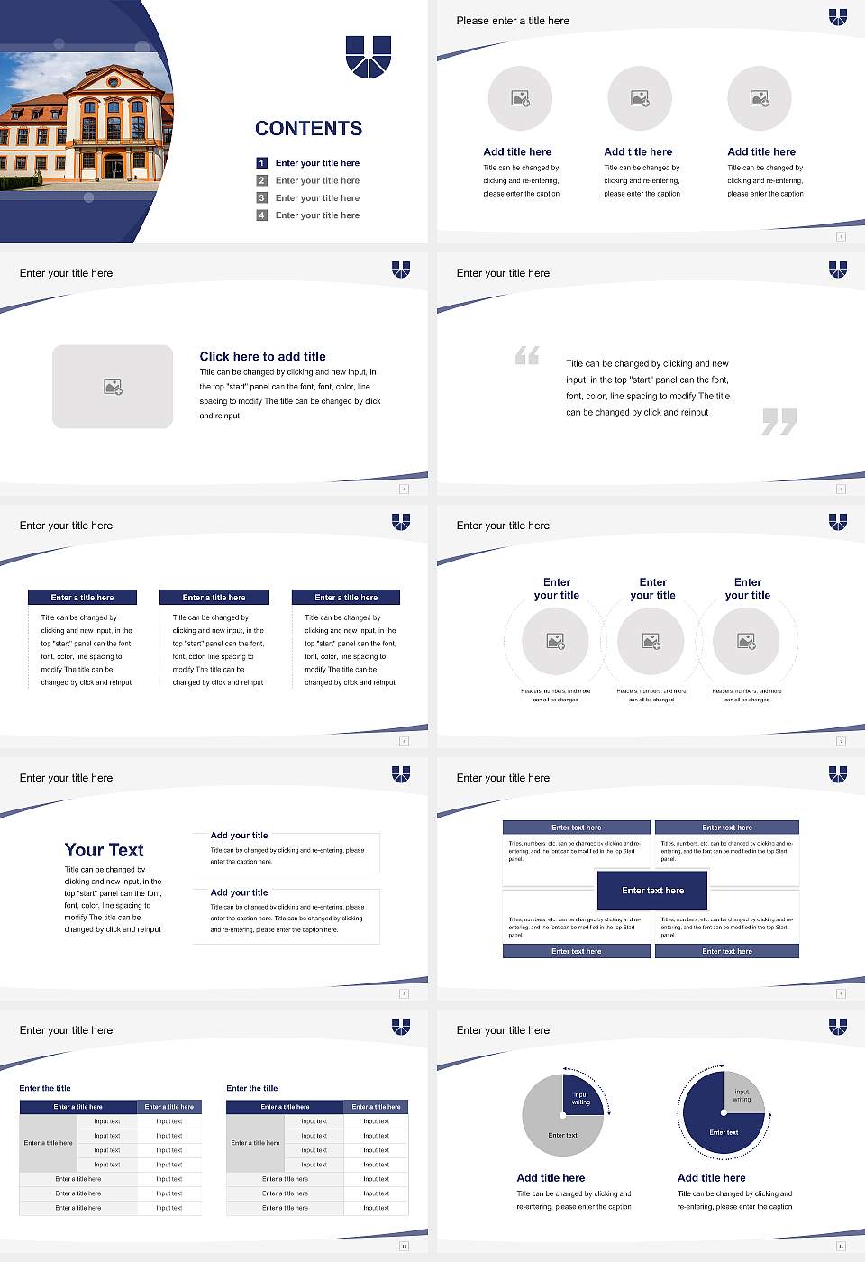 Catholic University of Eichstätt-Ingolstadt Course/Courseware Creation PPT Template16:9 ratio PPT effect preview image2