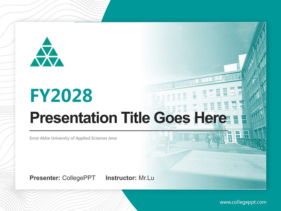 Ernst Abbe University of Applied Sciences Jena Academic Presentation/Research Findings Report PPT Template4:3 ratio PPT effect preview image5