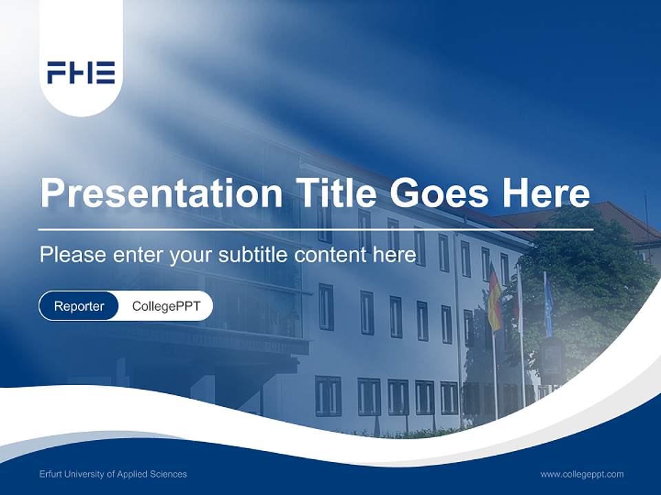 Erfurt University of Applied Sciences Lecture Sharing and Networking Event PPT Template4:3 ratio PPT effect preview image4