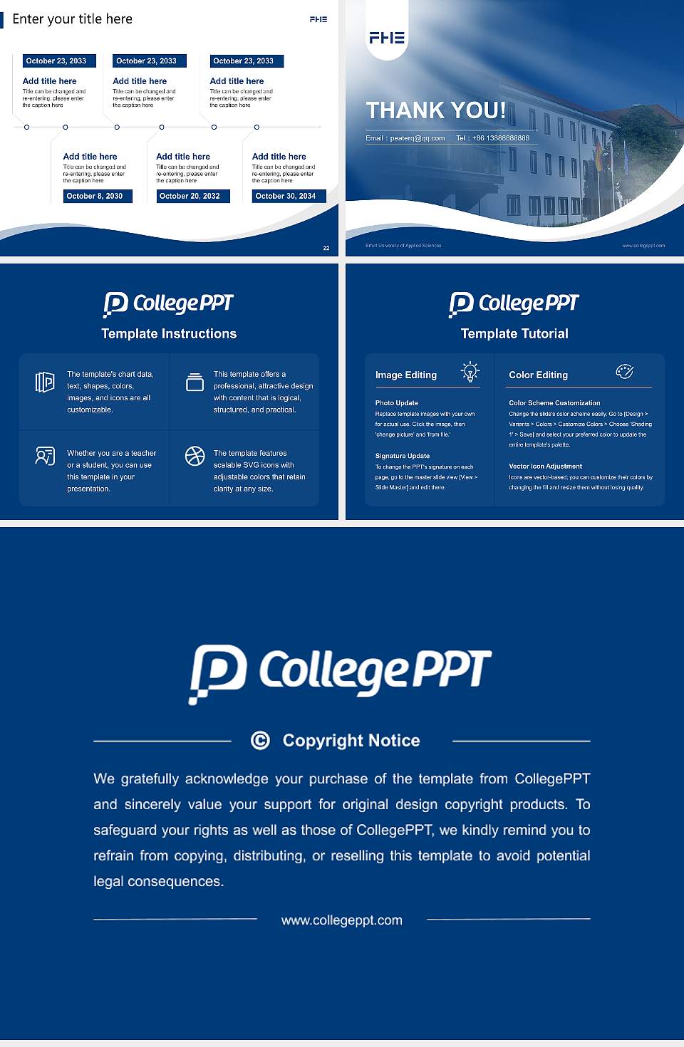Erfurt University of Applied Sciences Lecture Sharing and Networking Event PPT Template4:3 ratio PPT effect preview image4