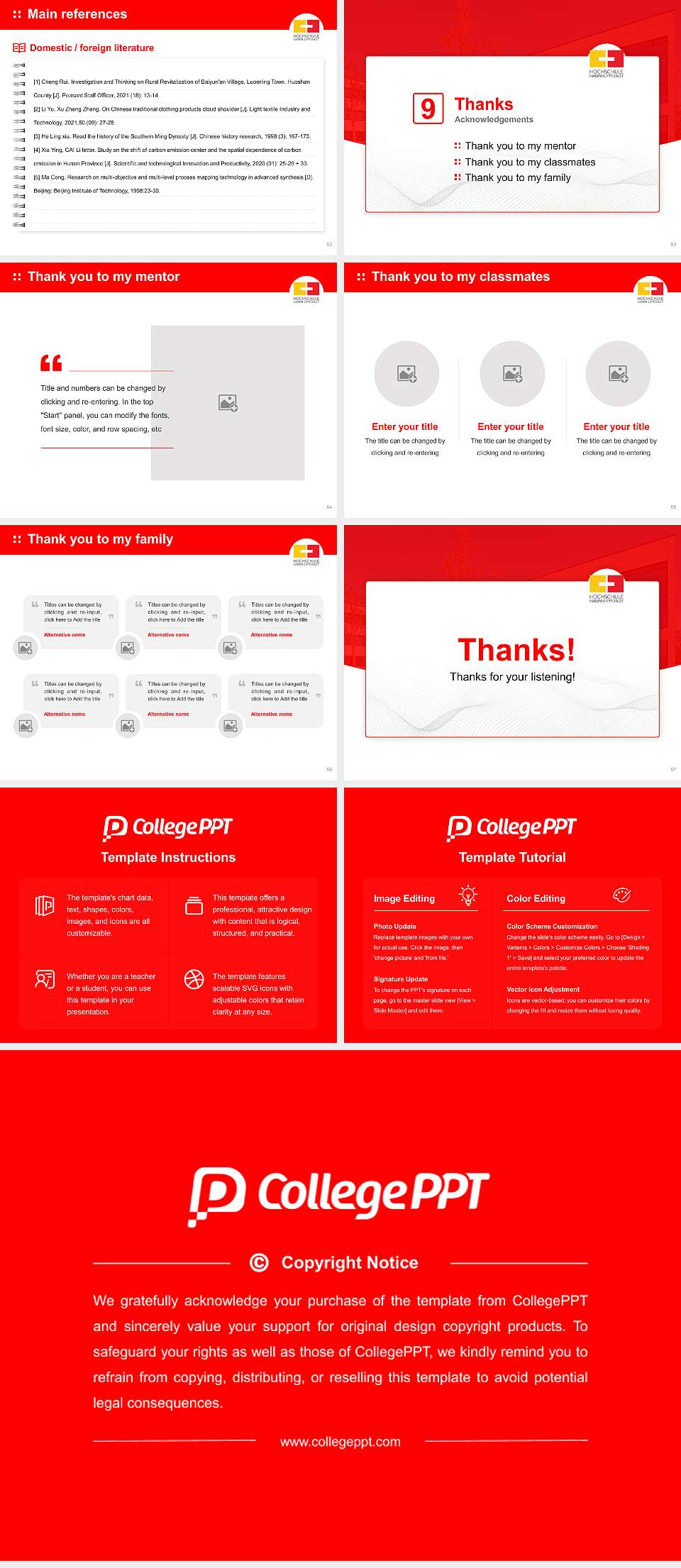 Hamm-Lippstadt University of Applied Sciences Graduation Thesis Defense PPT Template4:3 ratio PPT effect preview image7