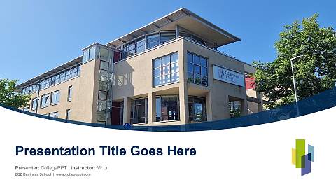 EBZ Business School Course/Courseware Creation PPT Template