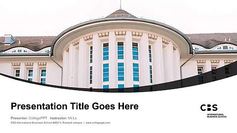 CBS International Business School – Rostock campus Course/Courseware Creation PPT Template