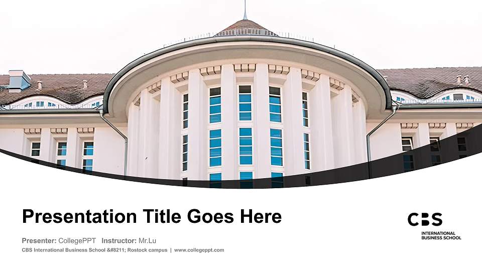 CBS International Business School – Rostock campus Course/Courseware Creation PPT Template16:9 ratio PPT effect preview image