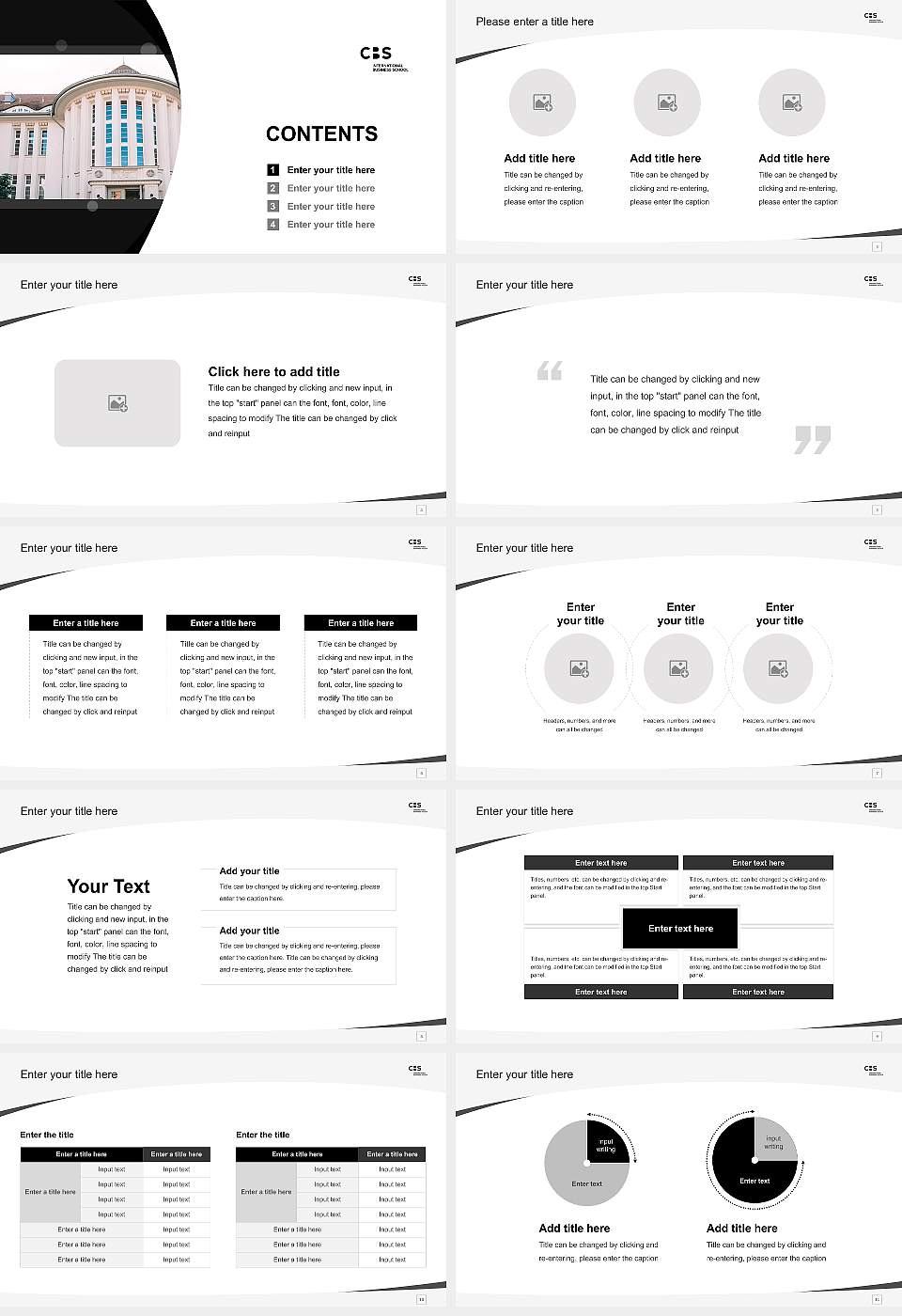 CBS International Business School – Rostock campus Course/Courseware Creation PPT Template16:9 ratio PPT effect preview image2