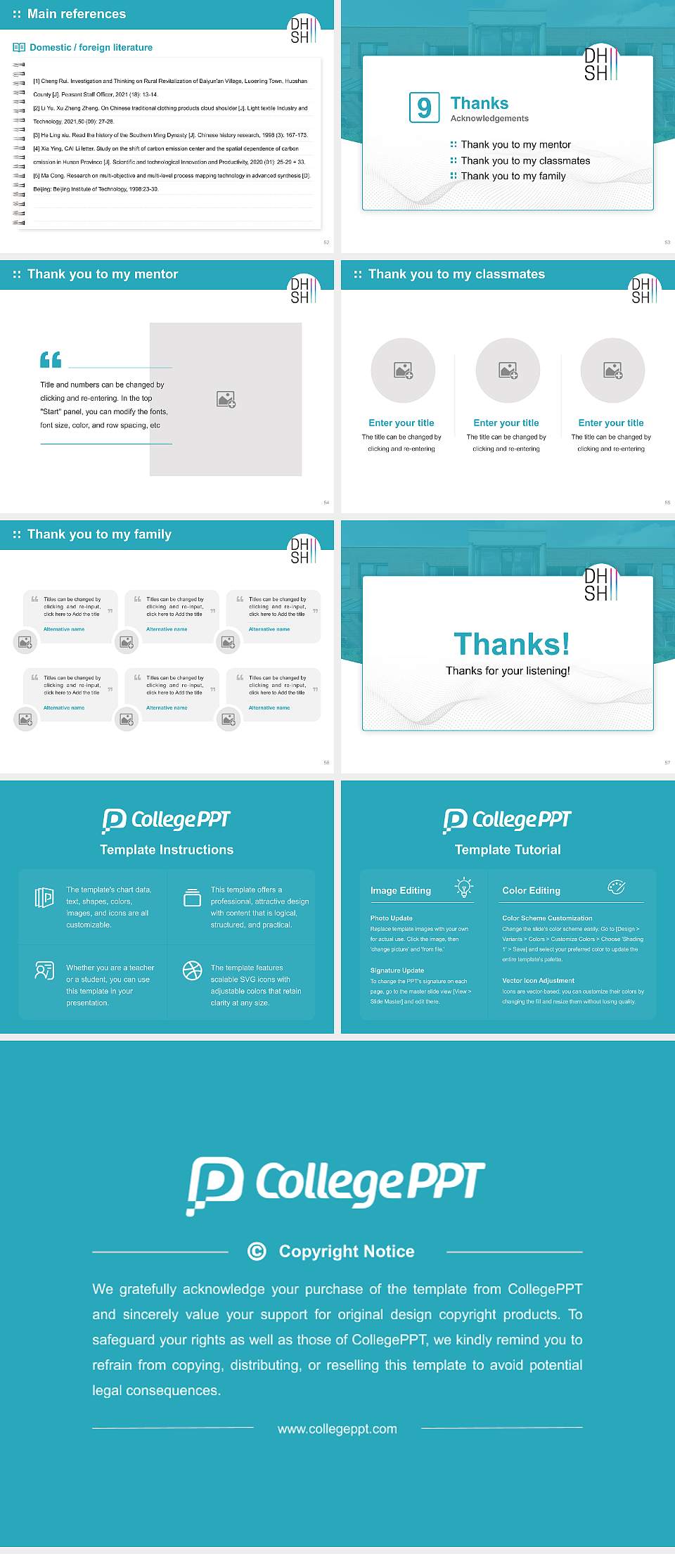 Duale Hochschule Schleswig-Holstein – Lübeck campus Graduation Thesis Defense PPT Template4:3 ratio PPT effect preview image7