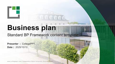Cooperative State University Gera-Eisenach Competition/Entrepreneurship Contest PPT Template