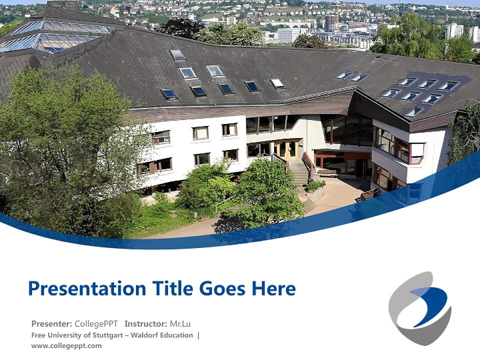 Free University of Stuttgart – Waldorf Education Course/Courseware Creation PPT Template4:3 ratio PPT effect preview image5