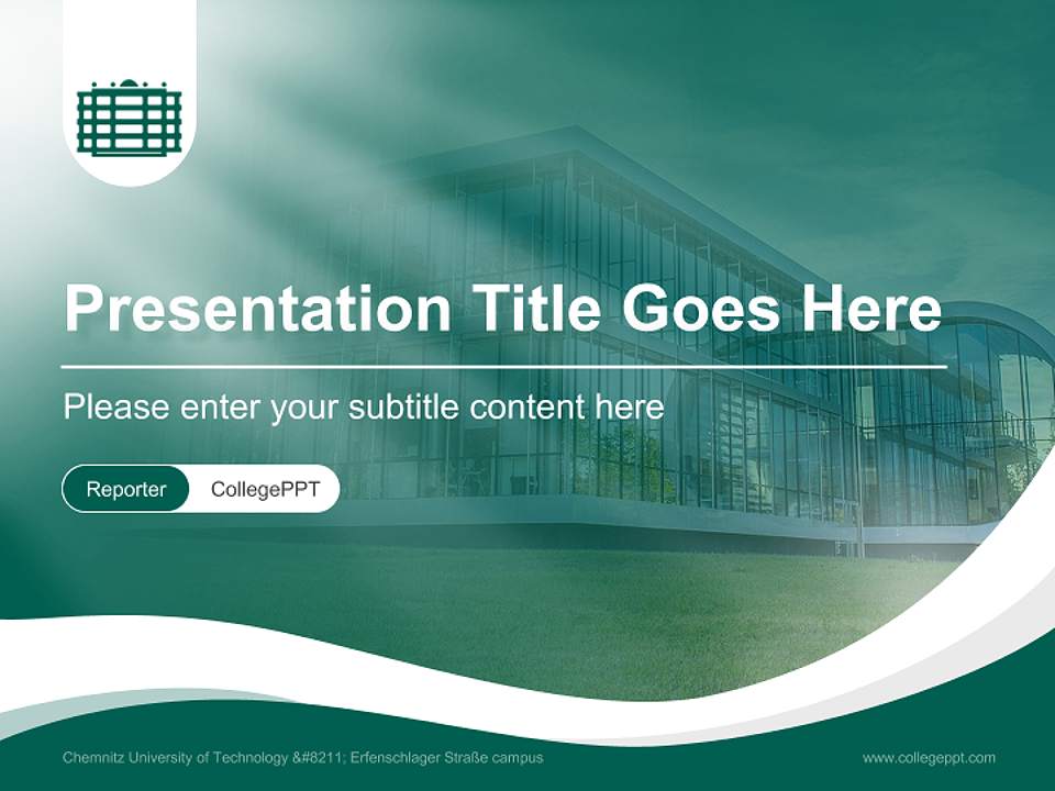 Chemnitz University of Technology – Erfenschlager Straße campus Lecture Sharing and Networking Event PPT Template4:3 ratio PPT effect preview image4