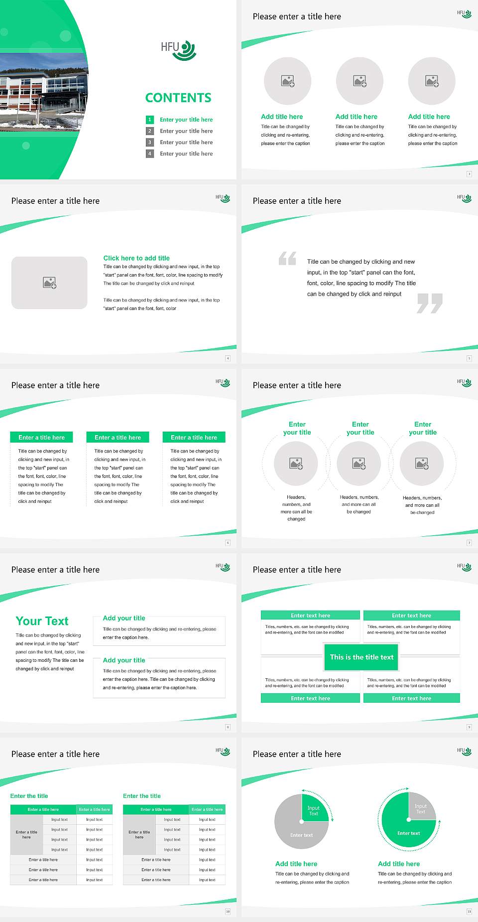 Furtwangen University Course/Courseware Creation PPT Template4:3 ratio PPT effect preview image2
