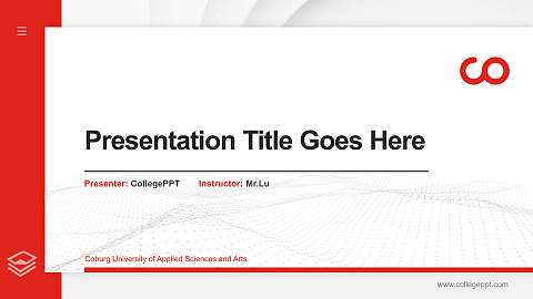 Coburg University of Applied Sciences and Arts Thesis Proposal/Graduation Defense PPT Template