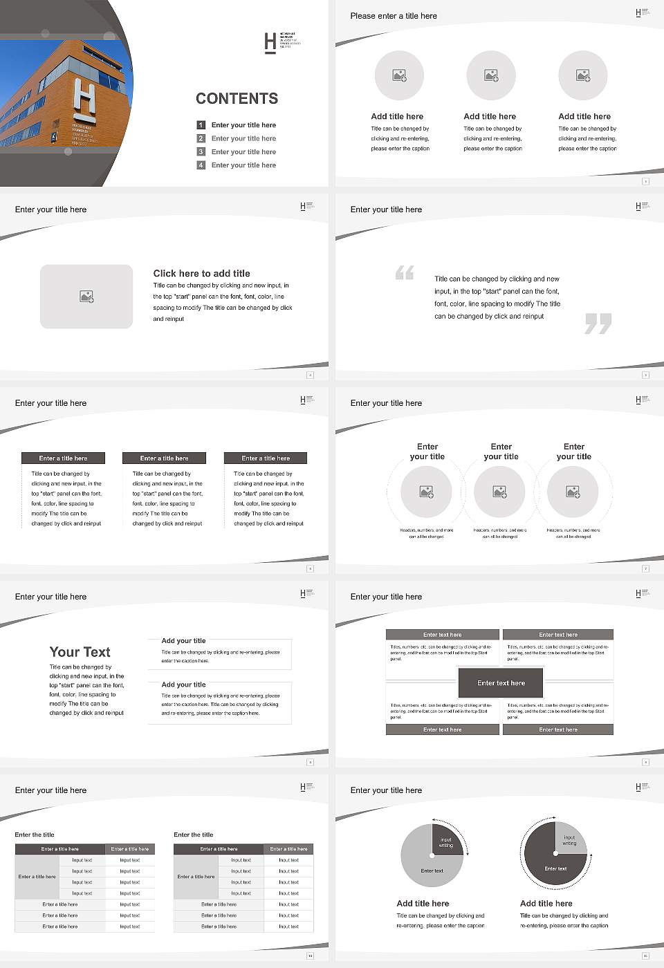 Hannover University of Applied Sciences and Arts Course/Courseware Creation PPT Template16:9 ratio PPT effect preview image2