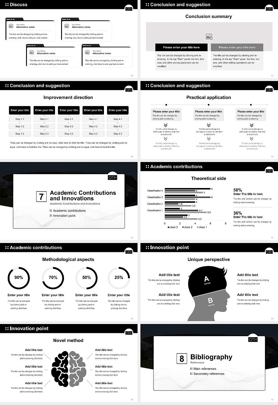 Eastern Bavarian Technical University of Regensburg Graduation Thesis Defense PPT Template16:9 ratio PPT effect preview image6
