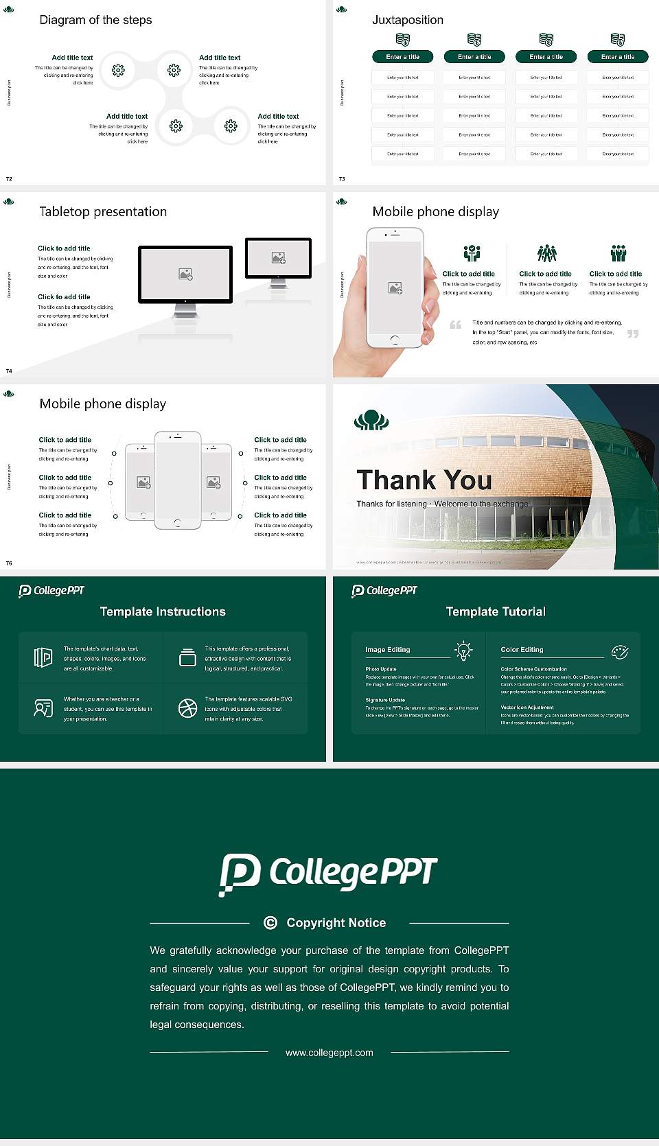 Eberswalde University for Sustainable Development Competition/Entrepreneurship Contest PPT Template16:9 ratio PPT effect preview image9