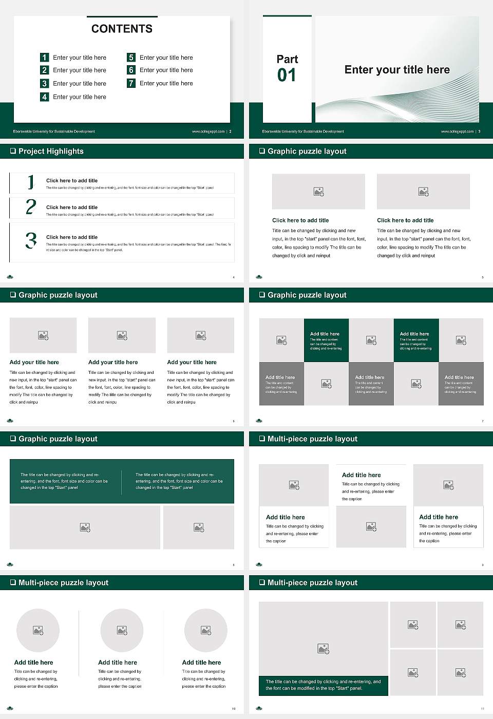 Eberswalde University for Sustainable Development General PPT Template16:9 ratio PPT effect preview image2