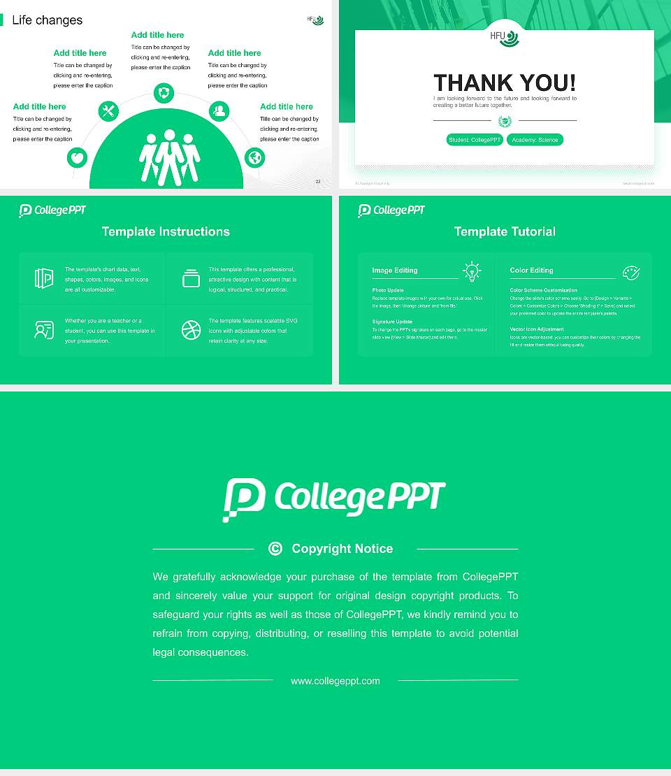 Furtwangen University National Scholarship Defense PPT Template16:9 ratio PPT effect preview image4