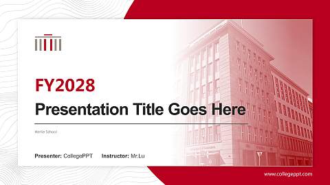 Hertie School Academic Presentation/Research Findings Report PPT Template