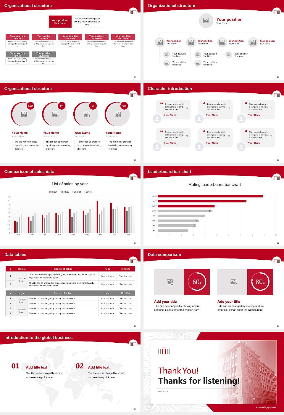 Hertie School Academic Presentation/Research Findings Report PPT Template16:9 ratio PPT effect preview image4
