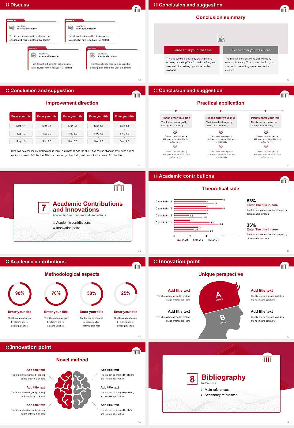 Hertie School Graduation Thesis Defense PPT Template16:9 ratio PPT effect preview image6