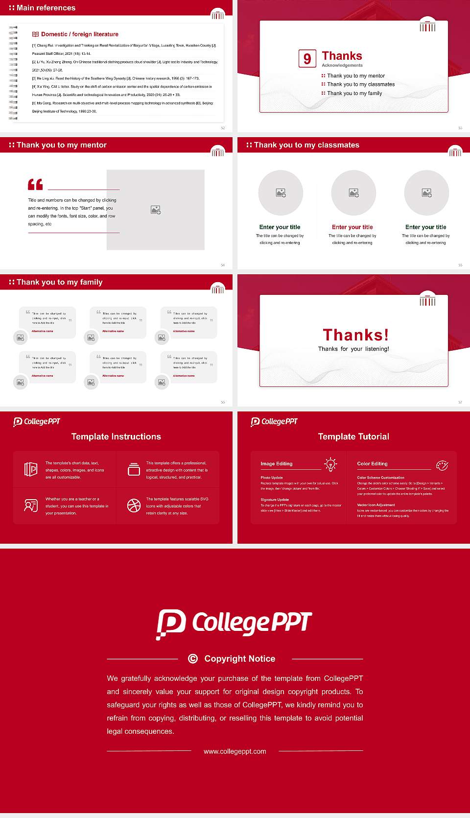 Hertie School Graduation Thesis Defense PPT Template16:9 ratio PPT effect preview image7