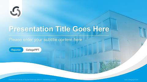 Fresenius University of Applied Sciences – Heidelberg campus Lecture Sharing and Networking Event PPT Template
