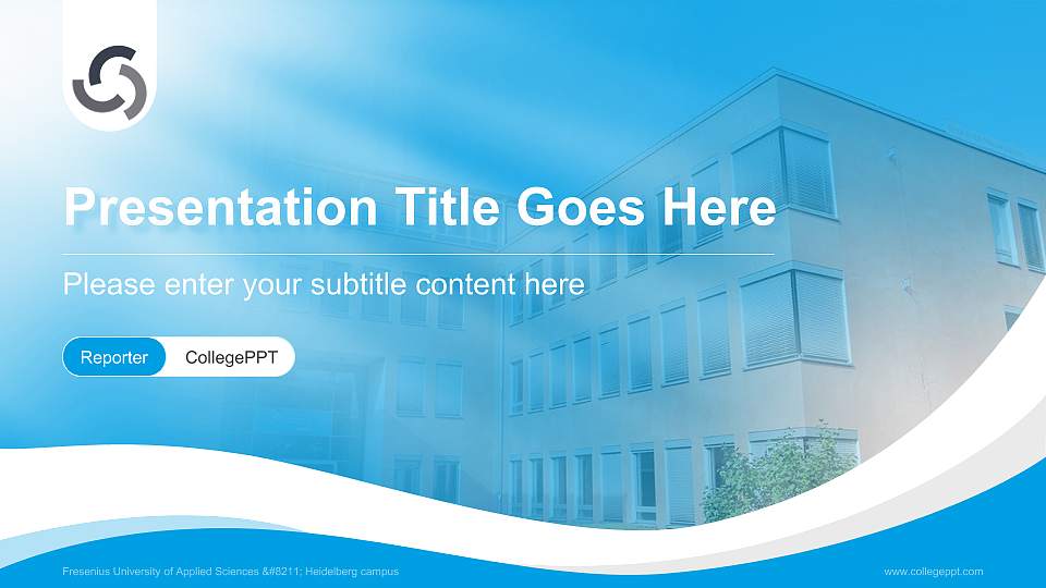 Fresenius University of Applied Sciences – Heidelberg campus Lecture Sharing and Networking Event PPT Template16:9 ratio PPT effect preview image