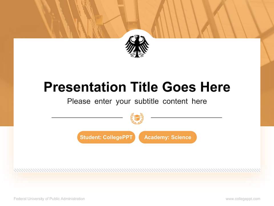Federal University of Public Administration National Scholarship Defense PPT Template4:3 ratio PPT effect preview image4