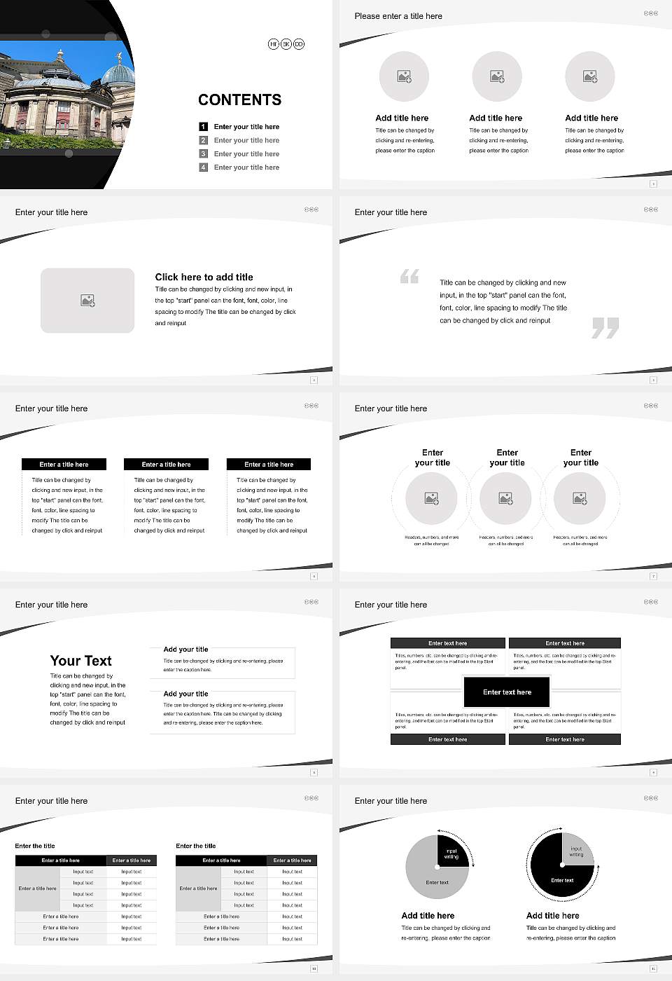 Dresden University of Fine Arts Course/Courseware Creation PPT Template16:9 ratio PPT effect preview image2