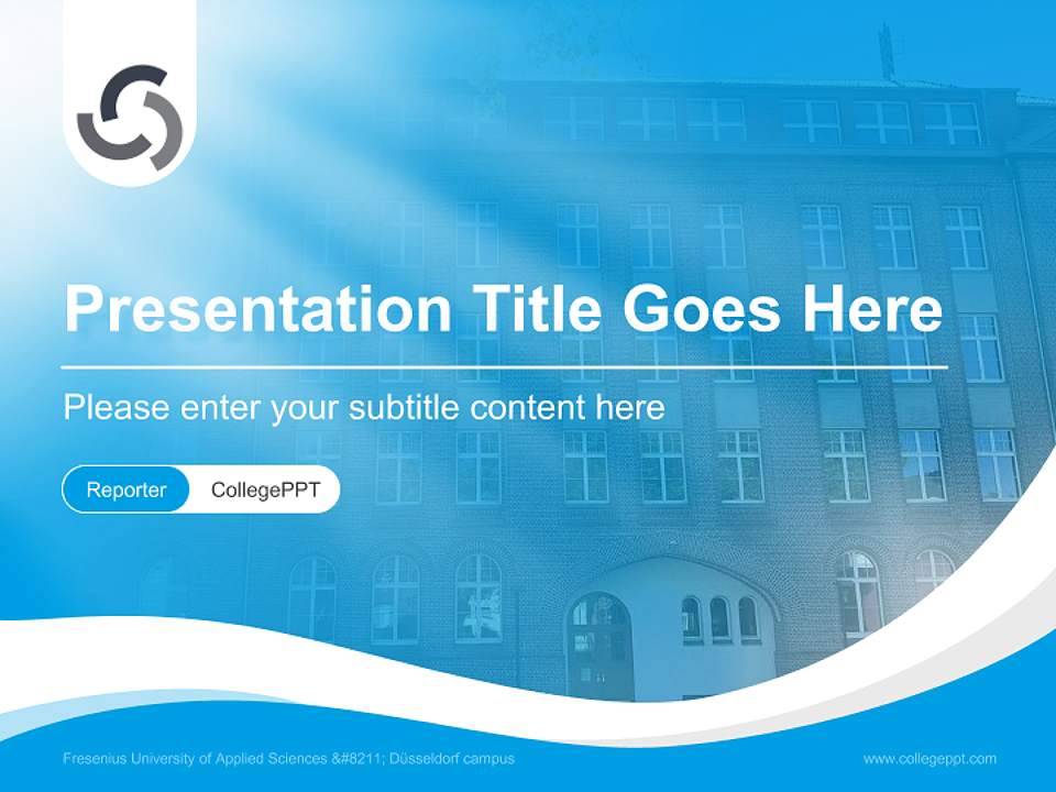 Fresenius University of Applied Sciences – Düsseldorf campus Lecture Sharing and Networking Event PPT Template4:3 ratio PPT effect preview image4