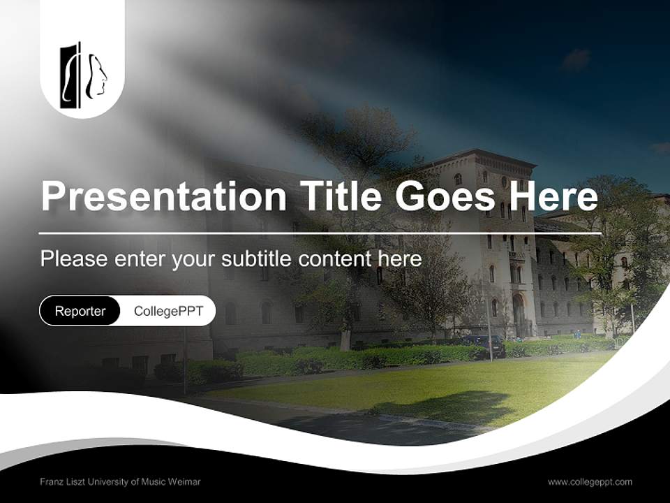 Franz Liszt University of Music Weimar Lecture Sharing and Networking Event PPT Template4:3 ratio PPT effect preview image4