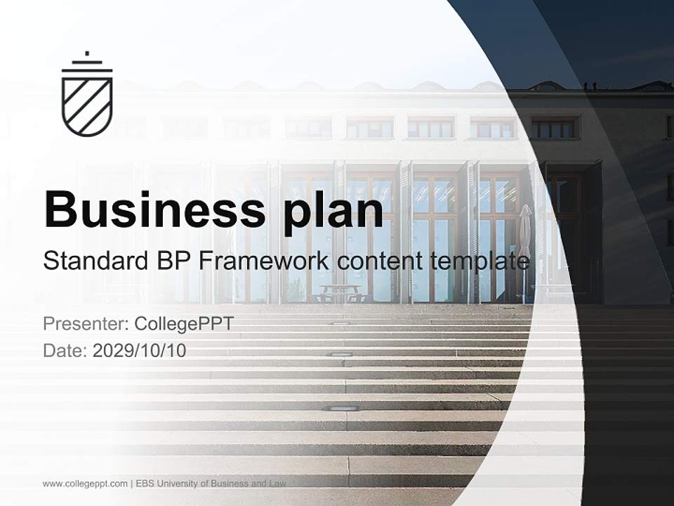 EBS University of Business and Law Competition/Entrepreneurship Contest PPT Template4:3 ratio PPT effect preview image9