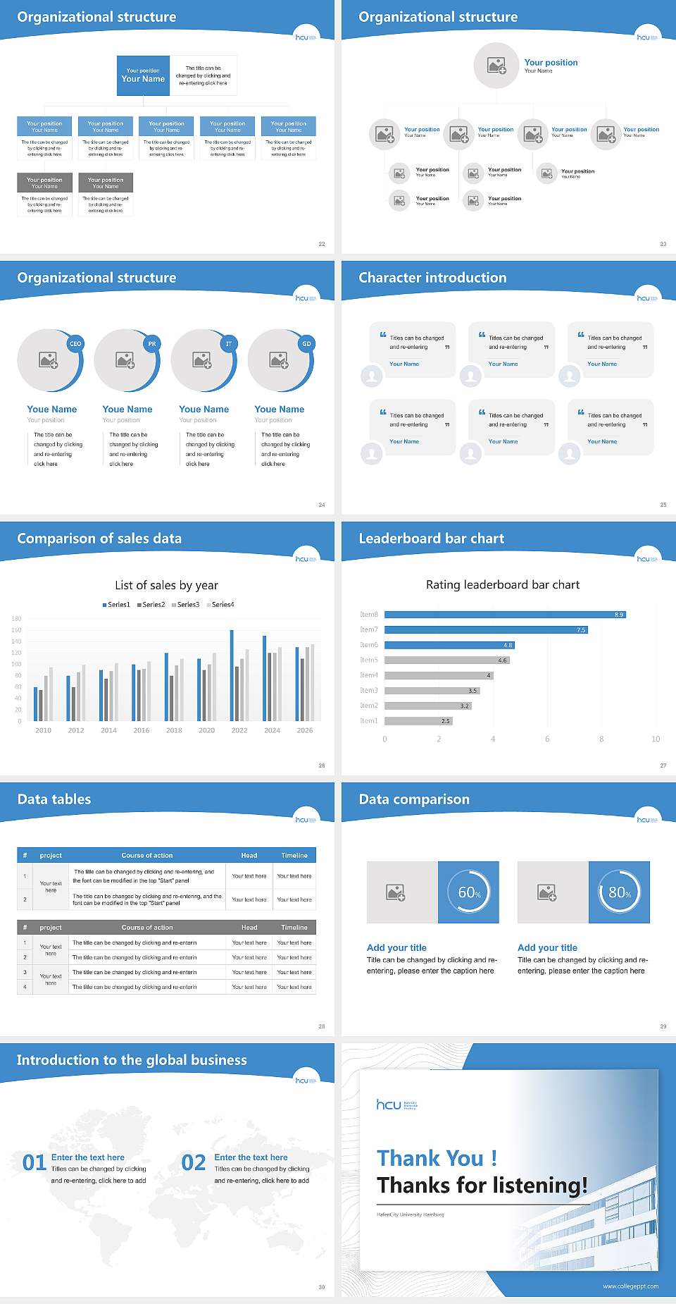 HafenCity University Hamburg Academic Presentation/Research Findings Report PPT Template4:3 ratio PPT effect preview image4