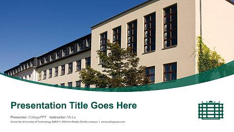 Chemnitz University of Technology – Wilhelm-Raabe-Straße campus Course/Courseware Creation PPT Template