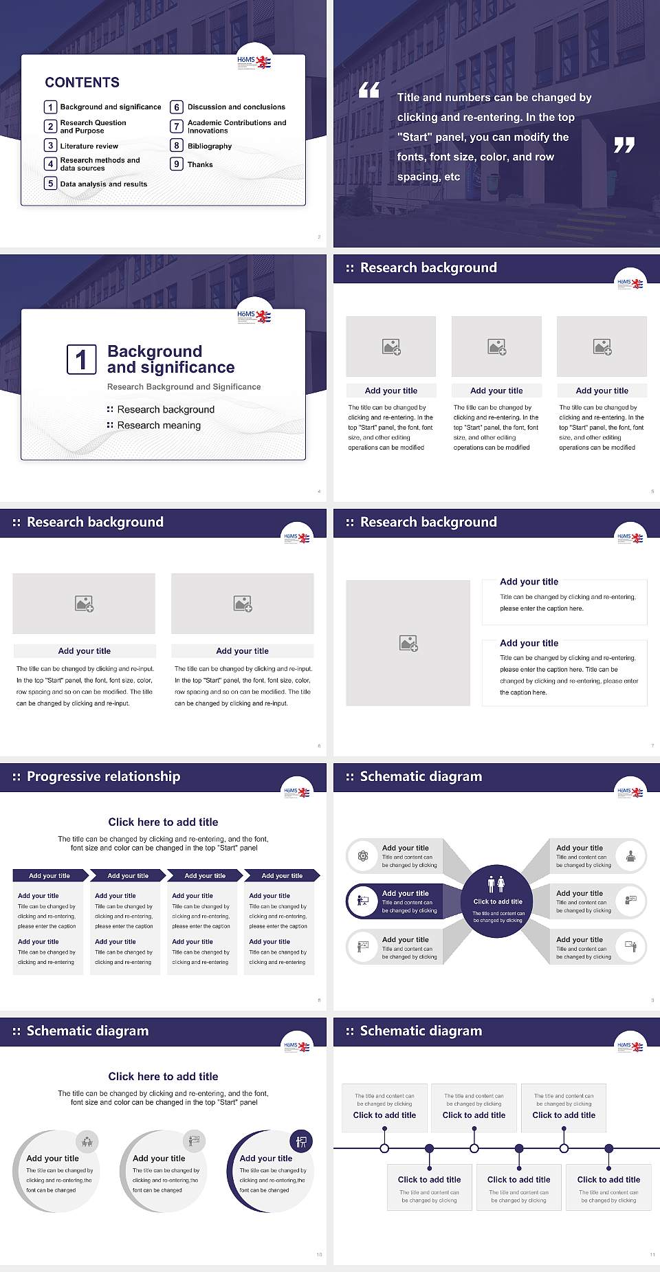 Hessian University of Public Management and Security Graduation Thesis Defense PPT Template4:3 ratio PPT effect preview image2