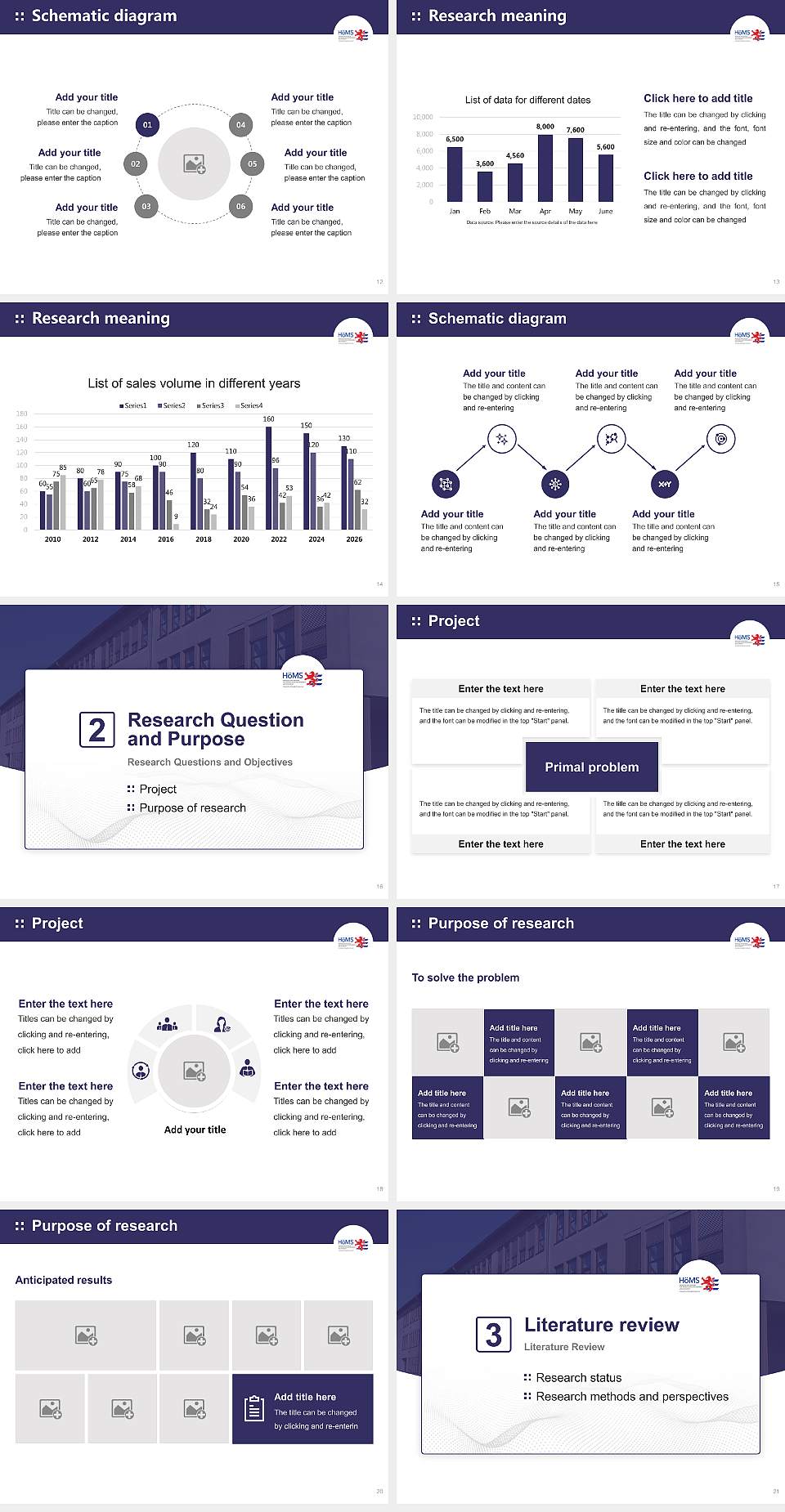 Hessian University of Public Management and Security Graduation Thesis Defense PPT Template4:3 ratio PPT effect preview image3