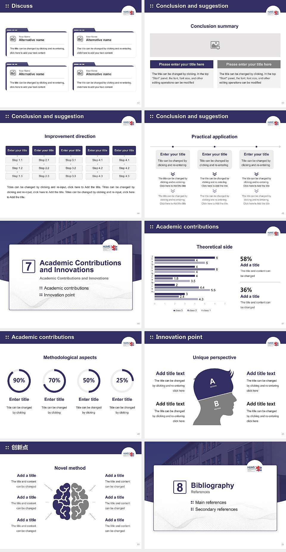 Hessian University of Public Management and Security Graduation Thesis Defense PPT Template4:3 ratio PPT effect preview image6