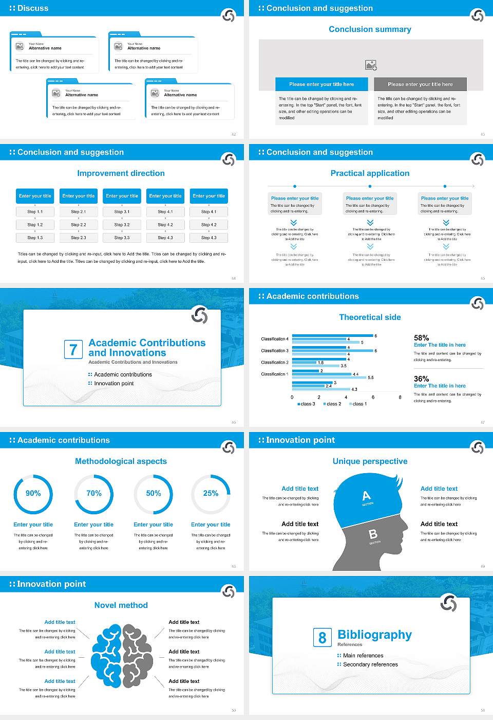 Fresenius University of Applied Sciences – Hamburg campus Graduation Thesis Defense PPT Template16:9 ratio PPT effect preview image6
