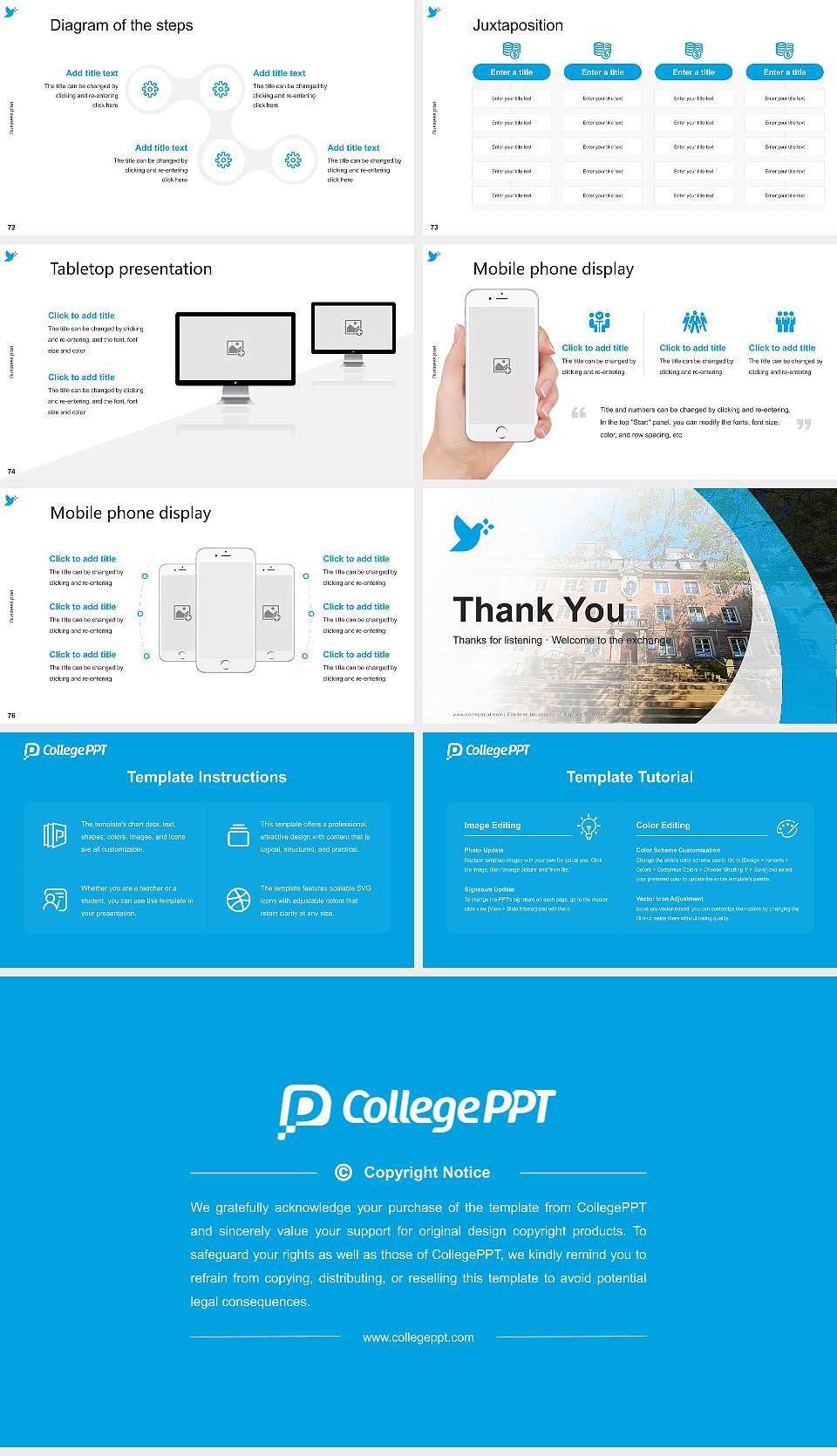 Fliedner University of Applied Sciences Düsseldorf Competition/Entrepreneurship Contest PPT Template16:9 ratio PPT effect preview image9