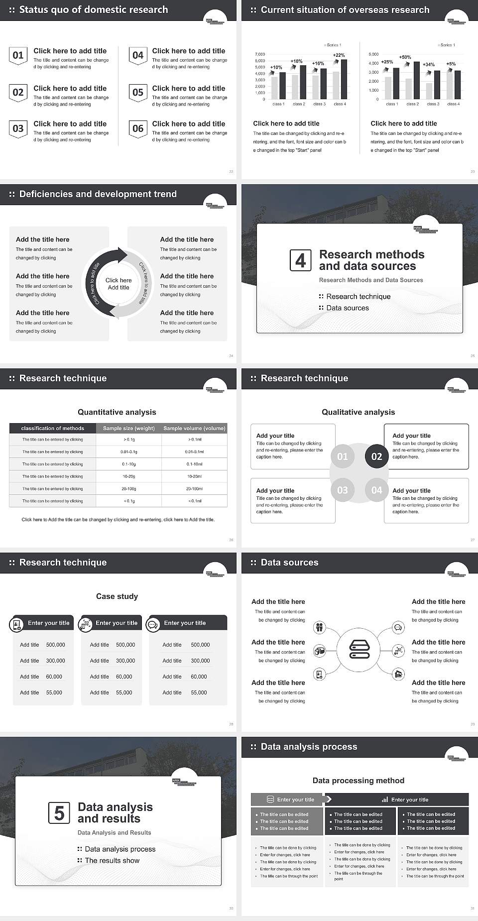HAWK University of Applied Sciences and Arts Hildesheim_Holzminden_Göttingen – Göttinge campus Graduation Thesis Defense PPT Template4:3 ratio PPT effect preview image4