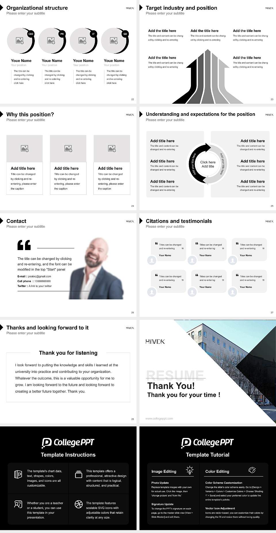 Frankfurt University of Music and Performing Arts Resume PPT Template4:3 ratio PPT effect preview image4