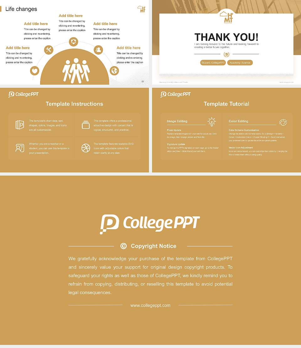 Hamburg University of Music and Theatre National Scholarship Defense PPT Template16:9 ratio PPT effect preview image4