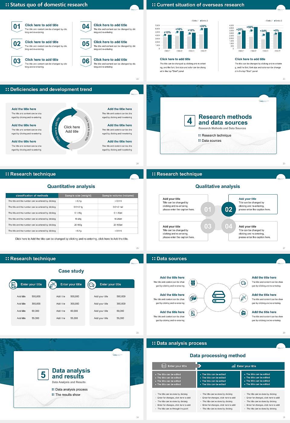 HMU Health and Medical University Graduation Thesis Defense PPT Template16:9 ratio PPT effect preview image4