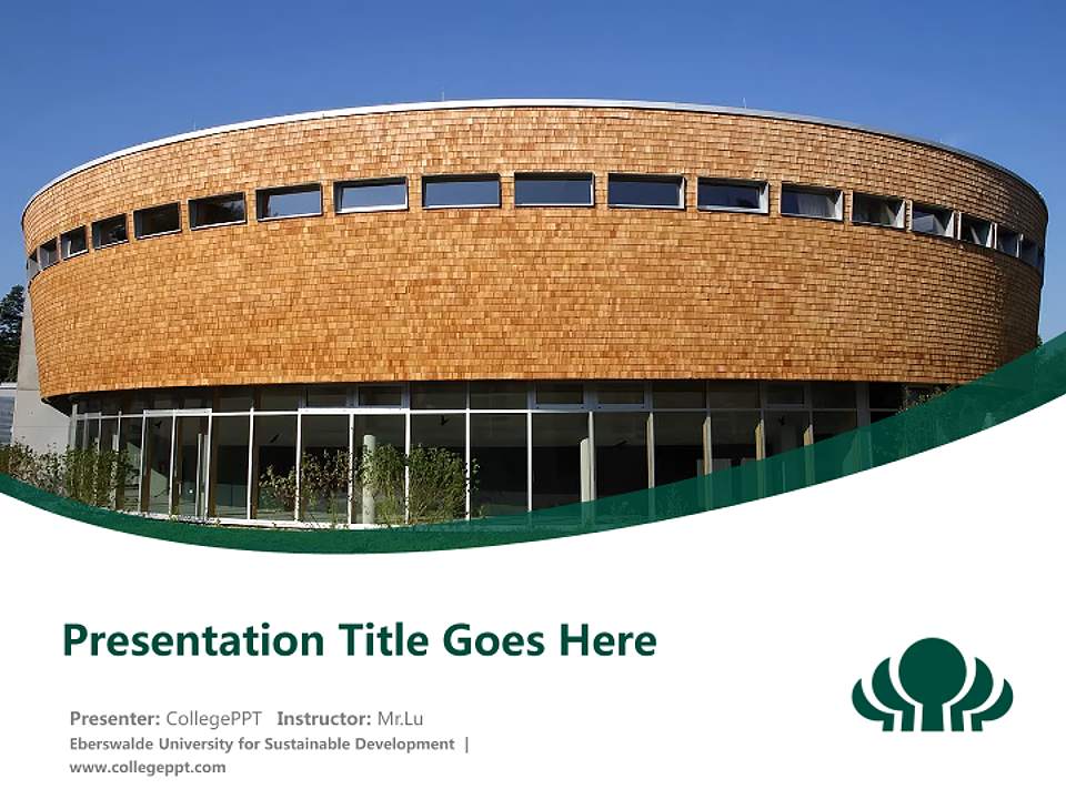 Eberswalde University for Sustainable Development Course/Courseware Creation PPT Template4:3 ratio PPT effect preview image5