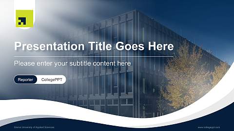 Gisma University of Applied Sciences Lecture Sharing and Networking Event PPT Template